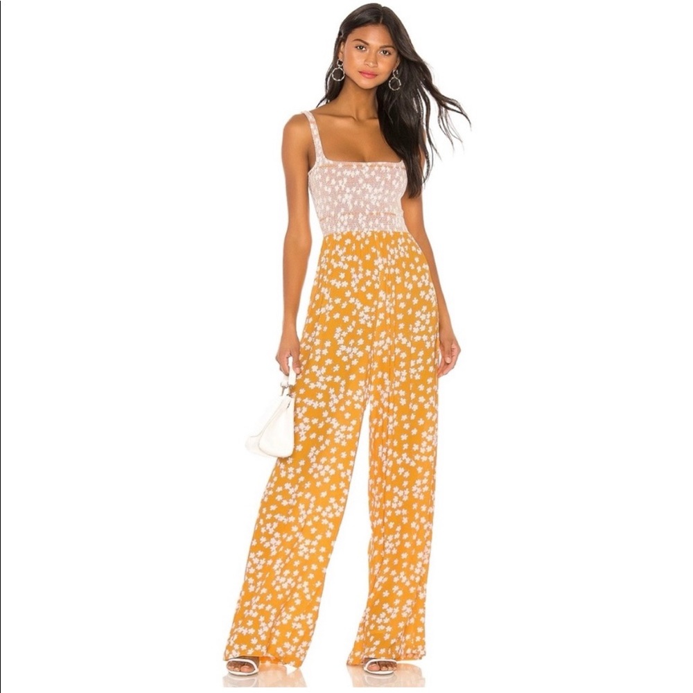 Revolve Capulet Wren Smocked Jumpsuit
